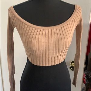 tan crop top